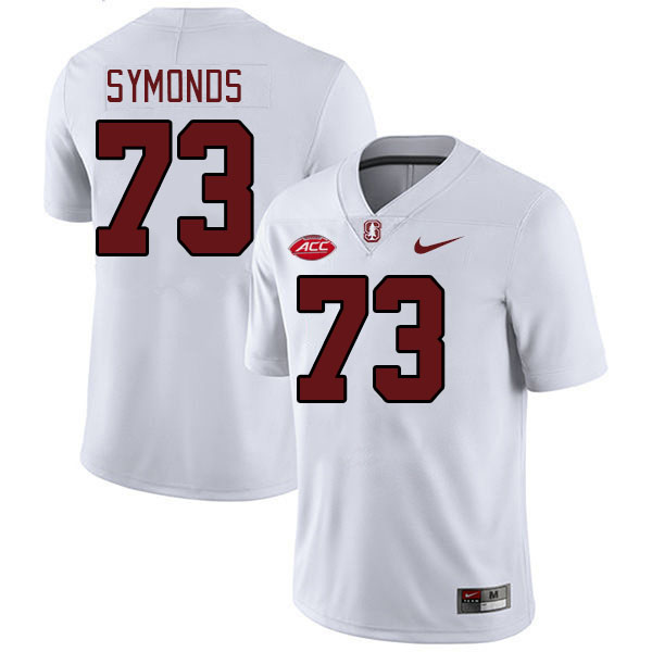 Men #73 Charlie Symonds Stanford Cardinal 2024 ACC Conference College Football Jerseys Stitched-Whit